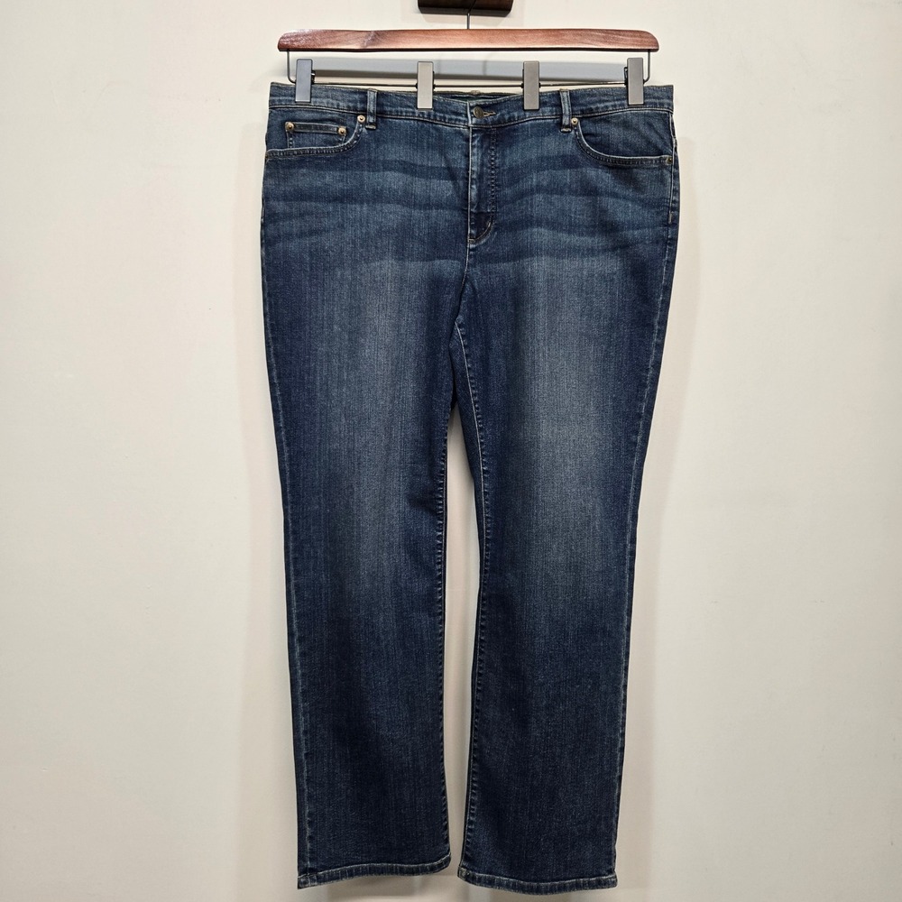 Vintage Y2K Lauren Jeans Co Plus Size 20W Classic Straight Mid Wash Blue Denim